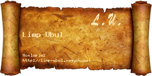 Limp Ubul névjegykártya